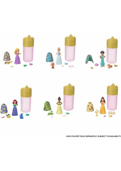Luxury Disney Princess Color Reveal Renk Değiştiren Ana Karakter Bebekler HMB69 1 Adet