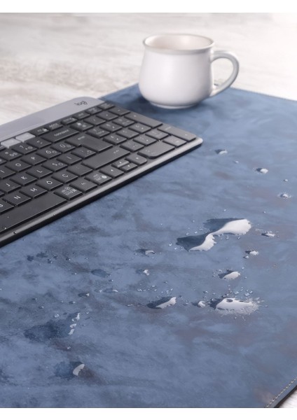 Luxury Masa Pedi (70*40 Cm) Ofis Masa Koruyucusu, Ev Çalışma Masası Koruyucu, Mouse Pad ,kahverengi 1 Adet