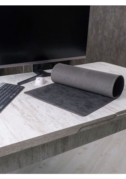 Luxury Masa Pedi (70*40 Cm) Ofis Masa Koruyucusu, Ev Çalışma Masası Koruyucu, Mouse Pad ,kahverengi 1 Adet
