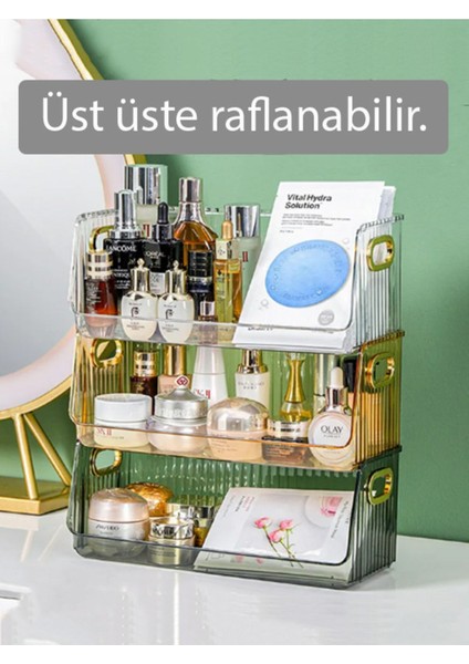 Luxury Masaüstü Düzenleyici Makyaj Takı Organizer 1 Adet modelleri