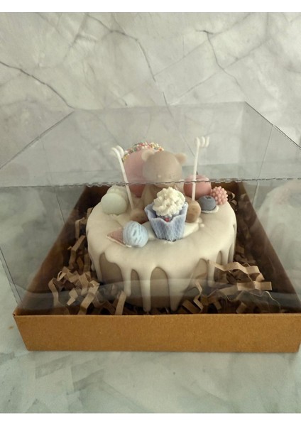 Luxury Ayıcık Pasta Mum 1 Adet fiyatları