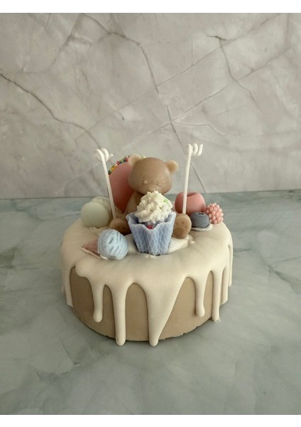 Luxury Ayıcık Pasta Mum 1 Adet fırsatları