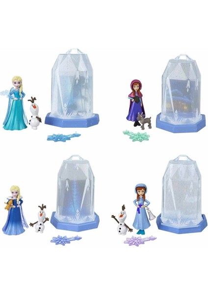 Luxury Disney Karlar Ükesi Snow Reveal Renk Değiştiren Prenses Bebekler Sürpriz Paket HRN77 1 Adet