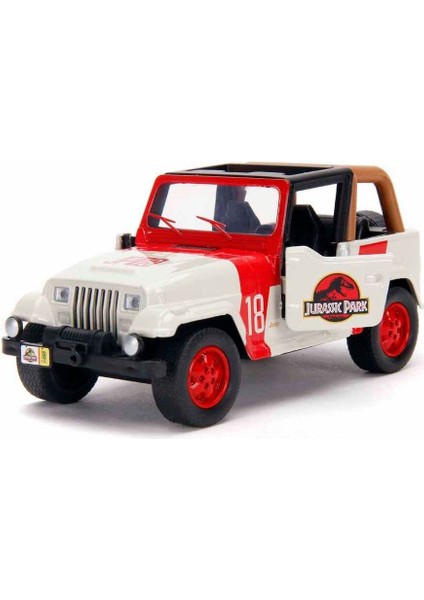 Luxury 1:32 Jeep Wrangler Model Araba - Jurassic World 1 Adet