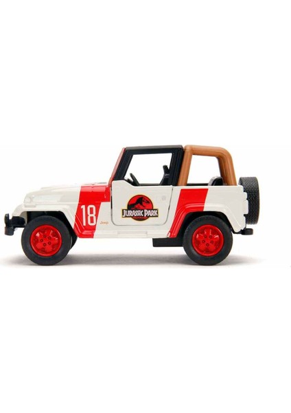 Luxury 1:32 Jeep Wrangler Model Araba - Jurassic World 1 Adet