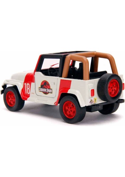 Luxury 1:32 Jeep Wrangler Model Araba - Jurassic World 1 Adet