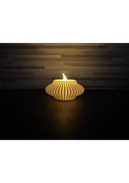 Luxury Modern Basit Dekoratif Mumluk 'elektronik Mum Dahil' 1 Adet