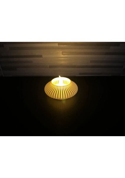 Luxury Modern Basit Dekoratif Mumluk 'elektronik Mum Dahil' 1 Adet