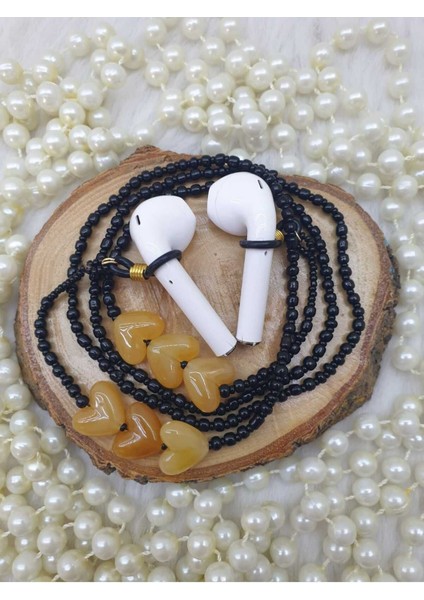 Luxury Zincir-Airpods Askısı-Yeni Nesil Kulaklık Zinciri-Hediyelik-Kalpler 1 Adet