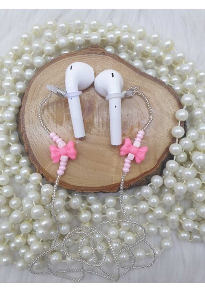 Luxury Zincir-Airpods Askısı-Yeni Nesil Kulaklık Zinciri-Hediyelik-Kalpler 1 Adet