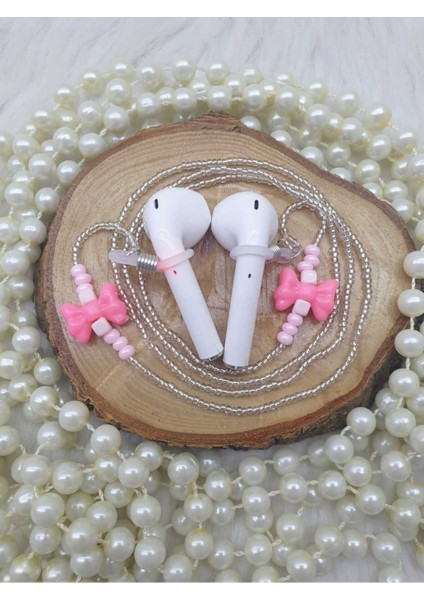 Luxury Zincir-Airpods Askısı-Yeni Nesil Kulaklık Zinciri-Hediyelik-Kalpler 1 Adet