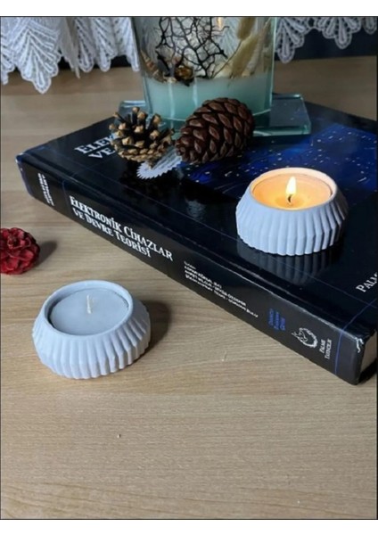 Luxury 2 Li Tealight Mumluk Gift Hediyelik 1 Adet