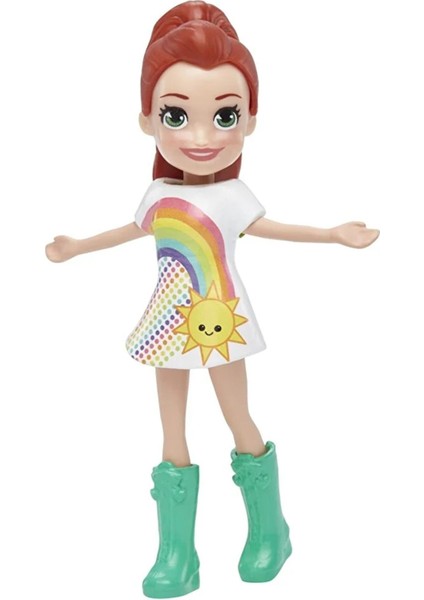 3'lü Set Lila , Shani ve Polly Pocket Dolls Main Character Seti Girl Toy Bebek Brunette Black Blonde 1 Adet