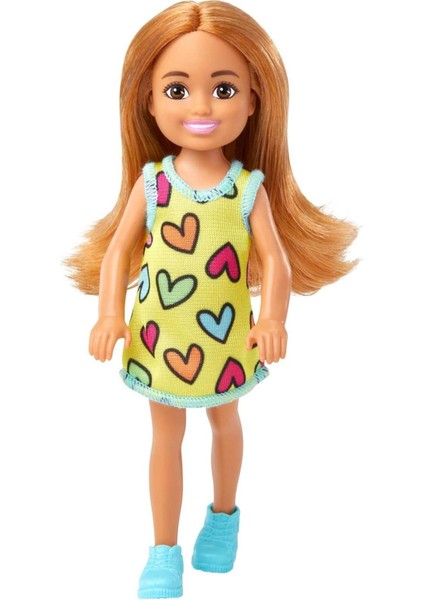 Chelsea Sarı Saçlı Kalp Çiçek Bronz Tenli Ten Sarışın Barbie Blonde Doll Oyuncak Bebek Kumral Elbise 1 Adet