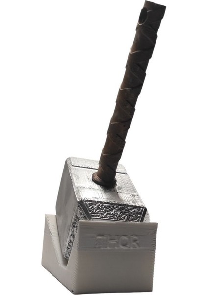 Luxury Marvel Thor'un Çekici ve Standı - Thor Hammer - Mjollnir 1 Adet indirimleri