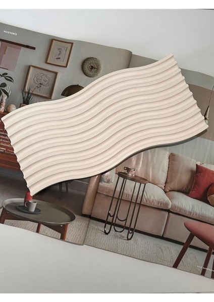 Luxury Dalga Model Dekoratif Sunum Tepsisi 1 Adet