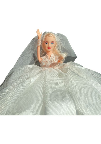 Luxury Oyuncak Bebek Barbie Gelin Oluyor 30 cm El Yapımı Özel Üretim Model Bebek 1 Adet