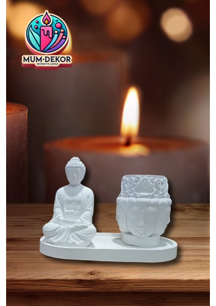 Luxury Buda Meditasyon Dekoratif Biblo Seti 1 Adet