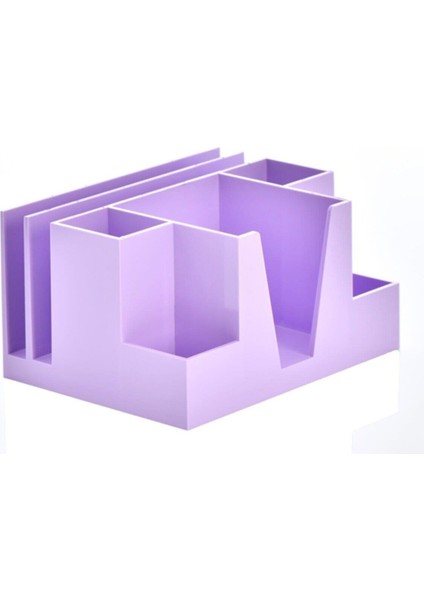 Luxury Masa Seti Kalemlik Organizer Pastel Mor Masa Üstü Organizer 1 Adet