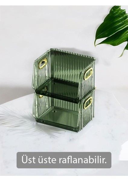 Luxury Masaüstü Düzenleyici Makyaj Takı Organizer 1 Adet modelleri