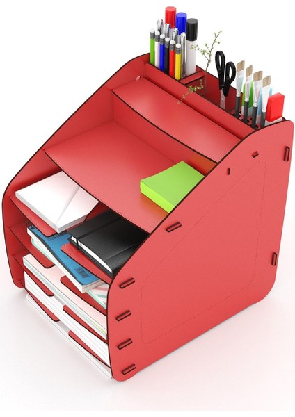 Luxury Design Otto Fx Large Modest 6 Renk A4 Evrak Rafı Masaüstü Organizer 1 Adet