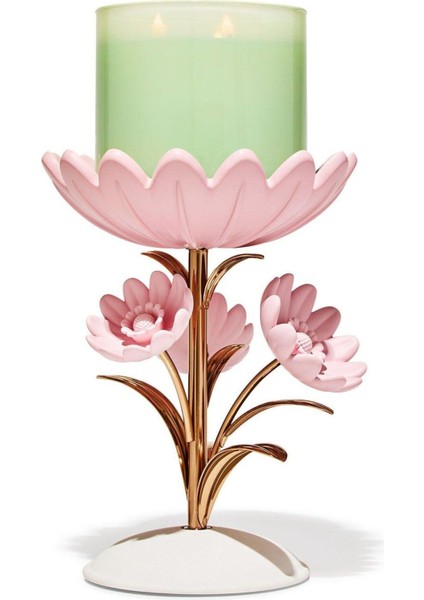 Luxury Metal Flower Pedestal / Büyük Mumluk 1 Adet
