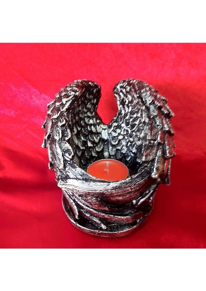 Luxury Angel's Wings Tealight Mumluk 1 Adet
