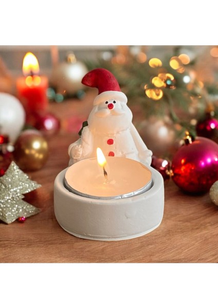 Luxury Noel Baba Model Tealight Mumluk 1 Adet