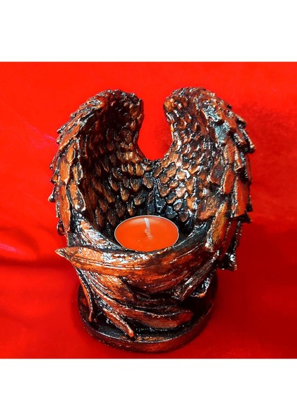 Luxury Angel's Wings Tealight Mumluk 1 Adet
