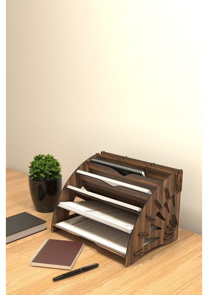 Luxury Delcia Pratik ve Modern Masaüstü Organizer Düzenleyici A4 Evrak Rafı 1 Adet