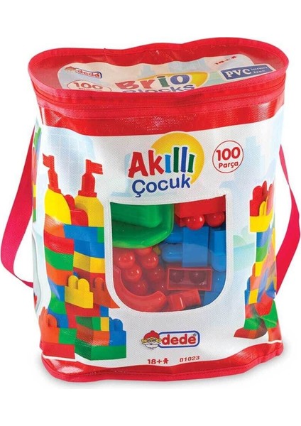 Luxury Akıllı Çocuk Renkli Bloklar 100 Parça 1 Adet