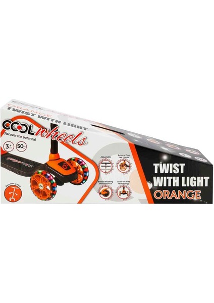 Luxury Twist 3 Tekerlekli Işıklı Scooter 1 Adet