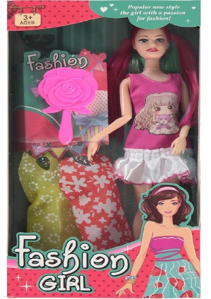 Luxury Fashion Girl Taraklı Aksesuarlı Bebek 1 Adet