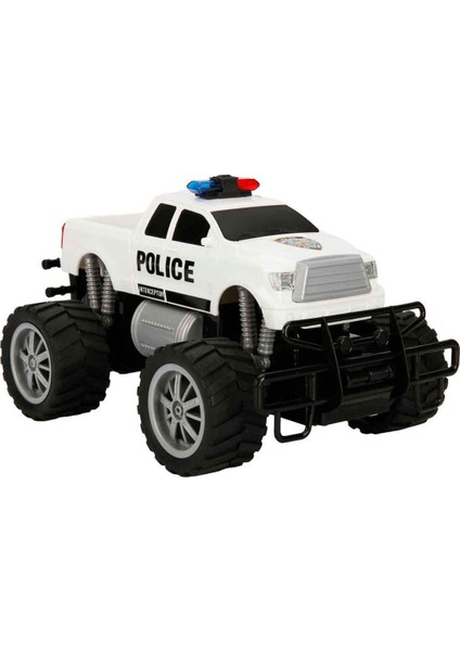 Luxury 1:18 Uzaktan Kumandalı Jumbo Wheels USB Şarjlı Işıklı Polis Arabası 1 Adet