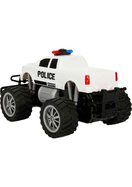 Luxury 1:18 Uzaktan Kumandalı Jumbo Wheels USB Şarjlı Işıklı Polis Arabası 1 Adet