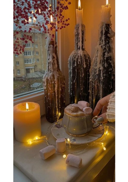 Luxury Marrakesh Girl Handmade Şişe Şamdan 1 Adet
