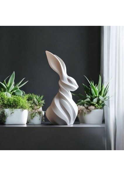 Luxury ✨şık ve Estetik Tavşan Heykeli Dekorasyon Ürünü 12’cm 1 Adet