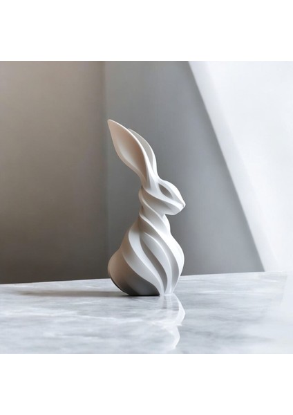 Luxury ✨şık ve Estetik Tavşan Heykeli Dekorasyon Ürünü 12’cm 1 Adet fırsatları