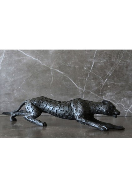 Luxury Siyah Leopar Biblo 45X10CM Black 1 Adet