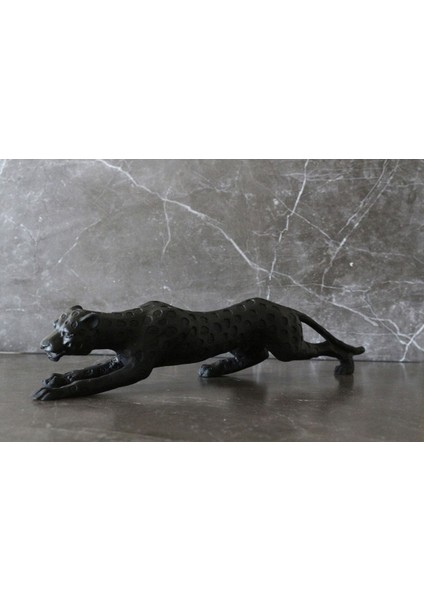Luxury Siyah Leopar Biblo 45X10CM Black 1 Adet