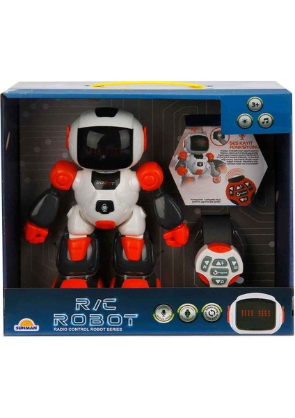 Luxury Uzaktan Kumandalı Sesli ve Işıklı Programlanabilir Robot 1 Adet