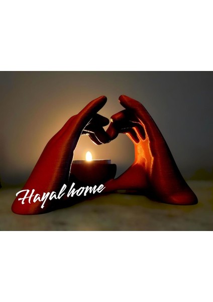 Luxury Kalp Yapan El Figürlü Mumluk/tealight Kalp 1 Adet fiyatları