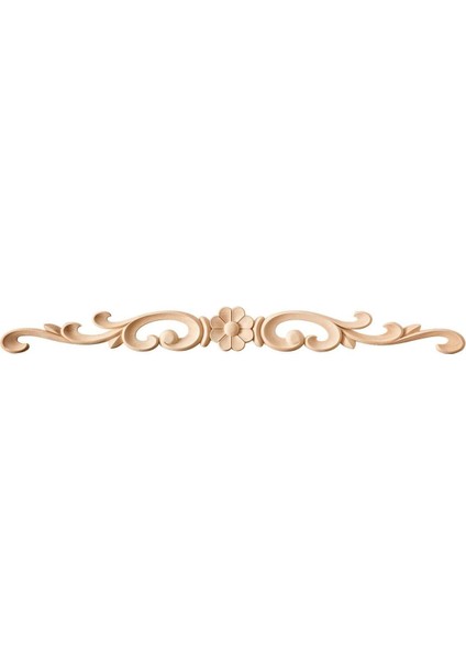 Luxury Taç Motif Aplik Oymalı Ahşap Boyanabilir Dekoratif Aksesuar 50X5X0,8 cm TAM19 1 Adet