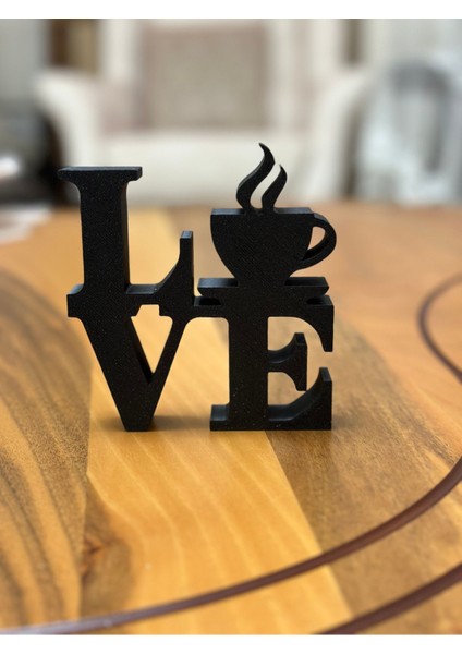 Luxury Love Kahve Temalı Dekoratif Obje – Kahve Köşeniz Için Şık Bir Dokunuş 1 Adet fiyatları
