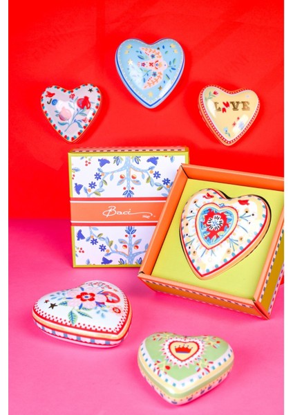 Luxury Mamma Mia Çiçek Desenli Dekoratif Obje 12 cm x 11,5 cm x 4 cm 1 Adet