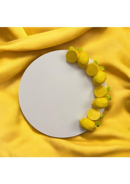 Luxury Üç Boyutlu Limon Süslemeli Sunumluk / Organizer Seramik 1 Adet fiyatları