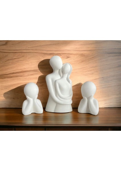 Luxury Sarılan Sevgililer ,2 Adet Çocuk Biblo Set 1 Adet