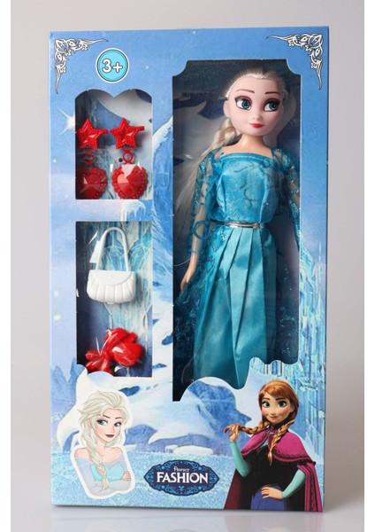 Luxury Dekomus Ile Frozen Elsa Çantalı Oyuncak Bebek 1 Adet