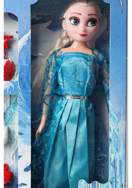 Luxury Dekomus Ile Frozen Elsa Çantalı Oyuncak Bebek 1 Adet