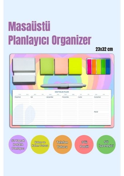 Luxury Masaüstü Planlayıcı Organizer Set |23X32CM| Fonksiyonel, Şık Masaüstü Planlayıcı 1 Adet fiyatları